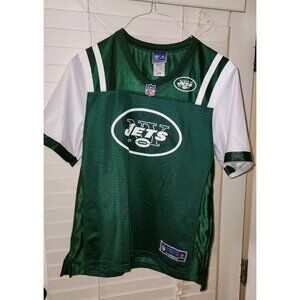NEW YORK JETS Jersey Womens MEDIUM Green Logo NFL PRO LINE